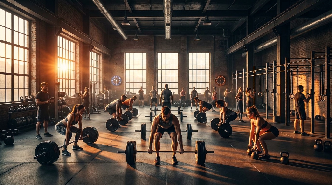 Strength training at Thunder Gym